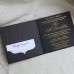 Black Invitation Card With Hard Cover Simple Style Business Invitation Customized